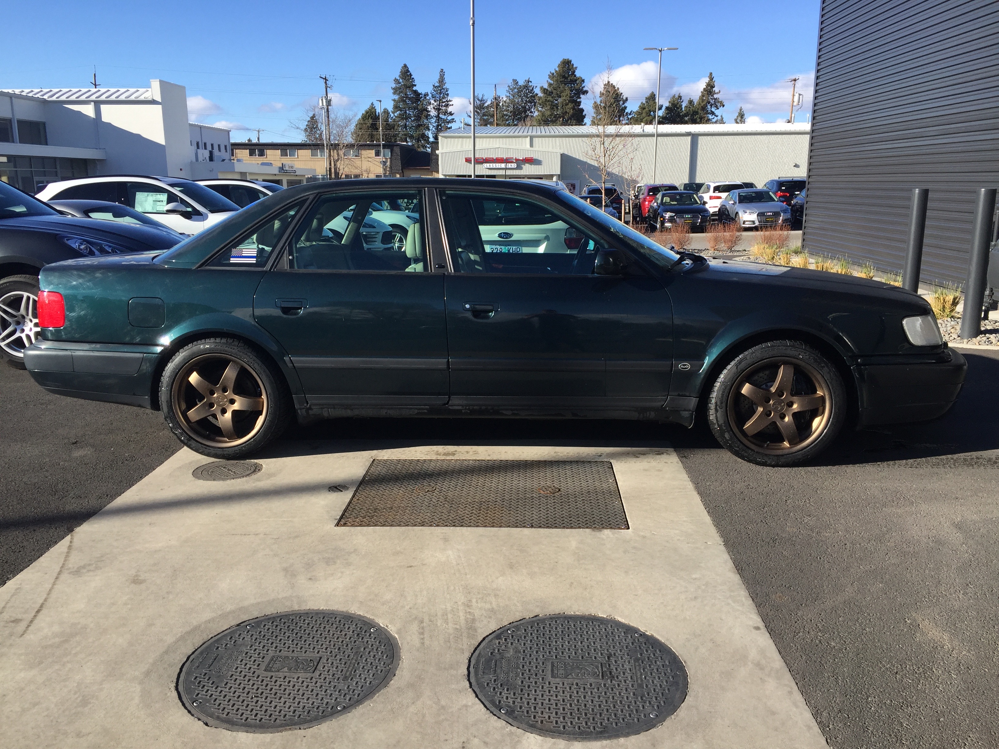 Ignore the scratches, buff and polish when nice weather finally shows up.