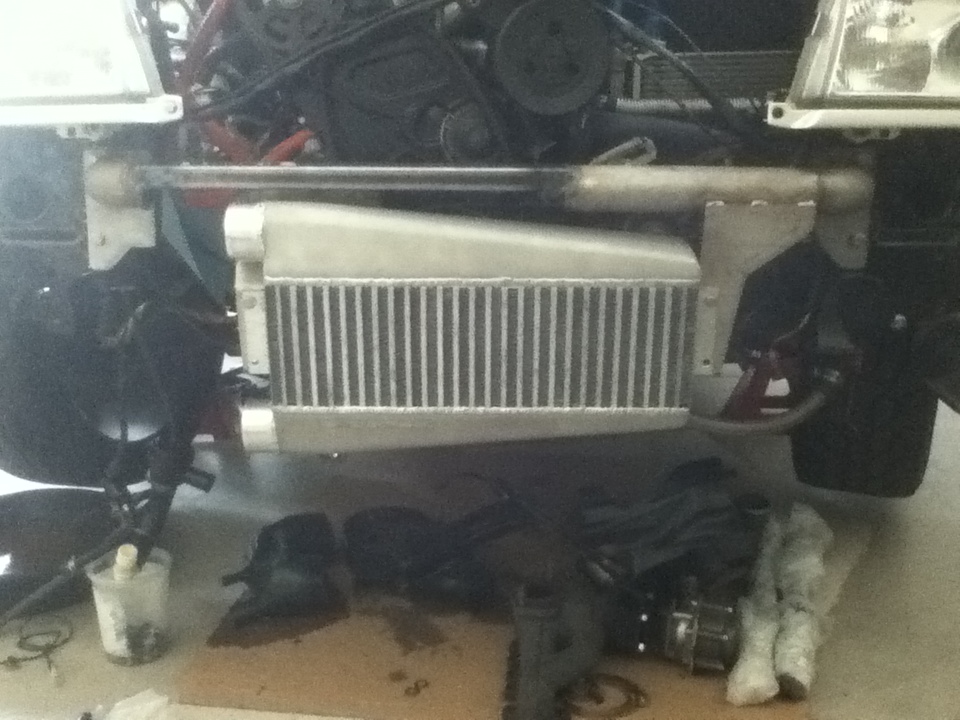 Finally mounted on the car, still needs powder coating